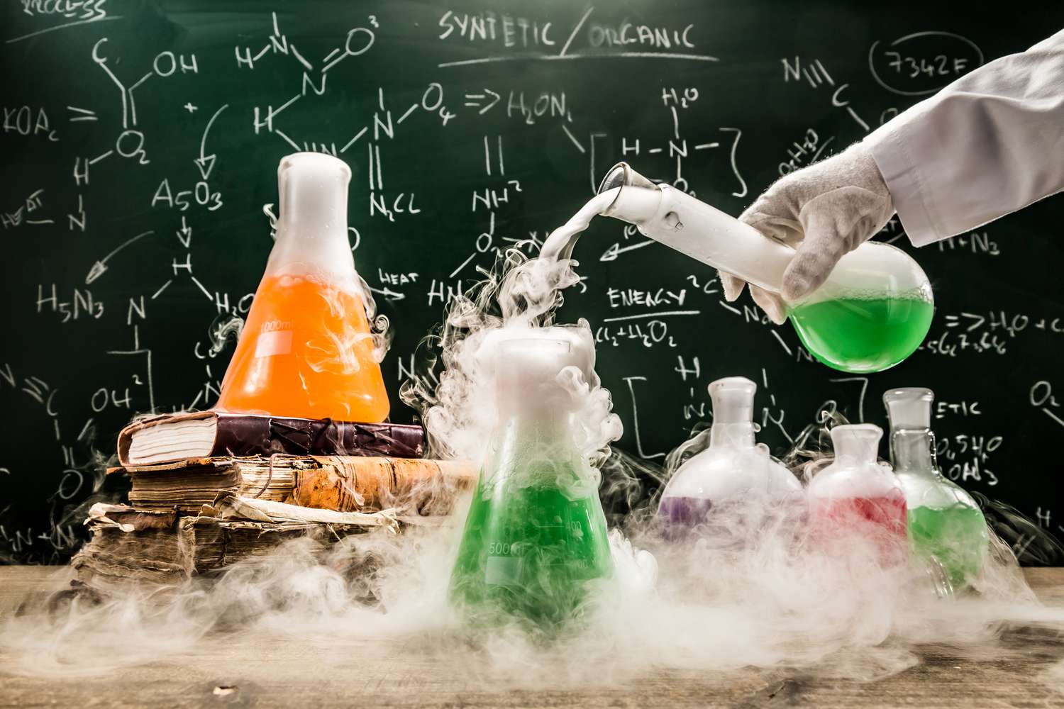 Lab image with chemicals